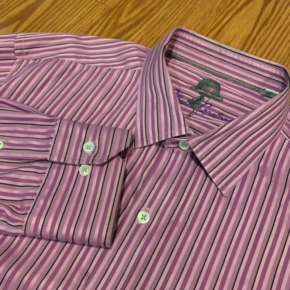 Men’s‎ Robert Graham Striped Button Shirt size XL